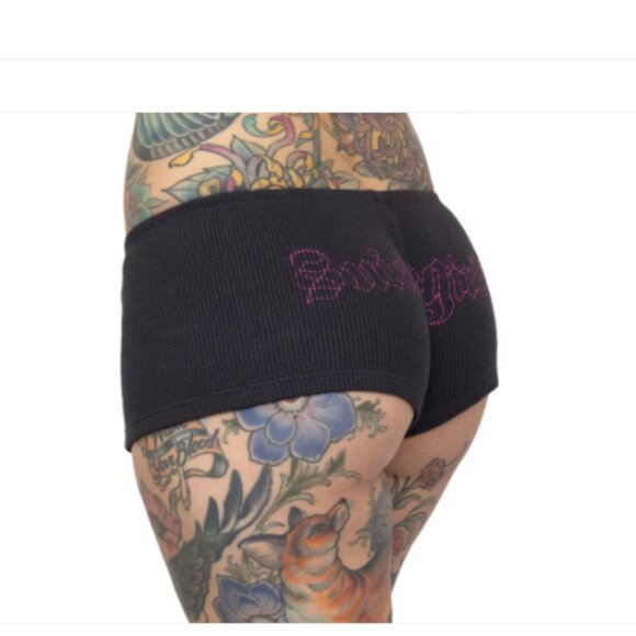 Suicide Girls Lightening Booty Shorts - Picture 2 of 9